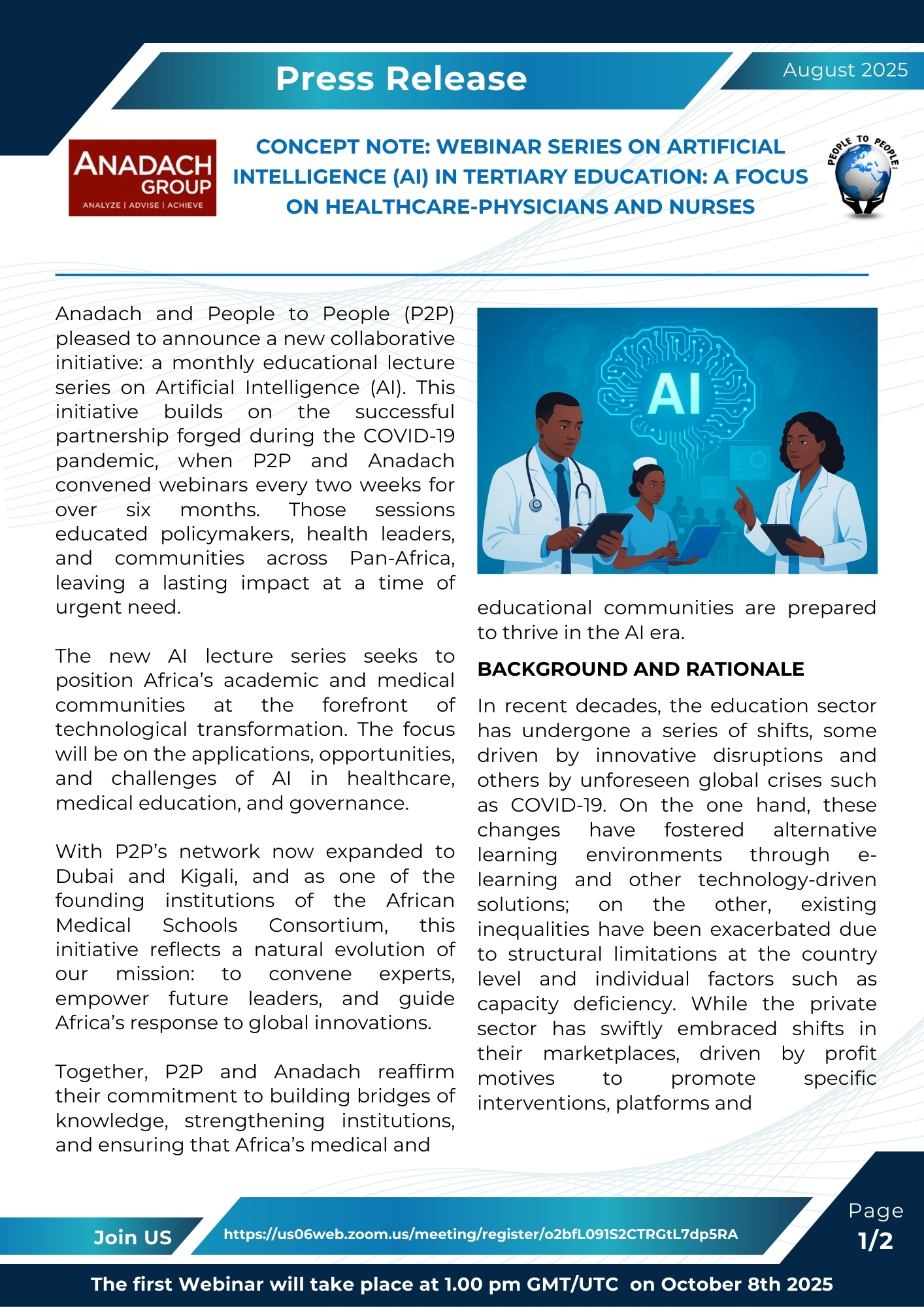 🌟 Webinar Alert: AI in Healthcare Education! 🌟
